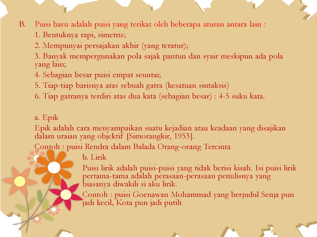 Detail Contoh Sajak Epik Nomer 26