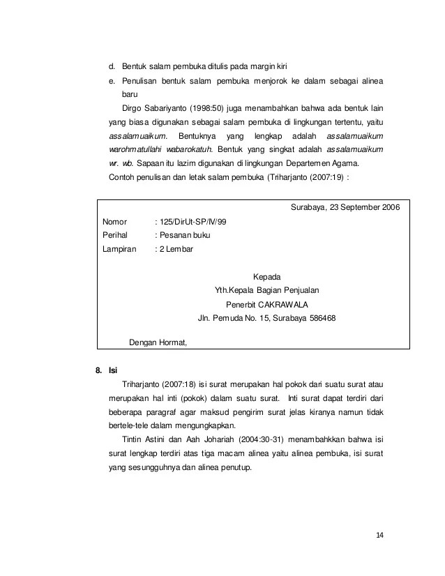 Detail Contoh Salam Penutup Surat Nomer 35