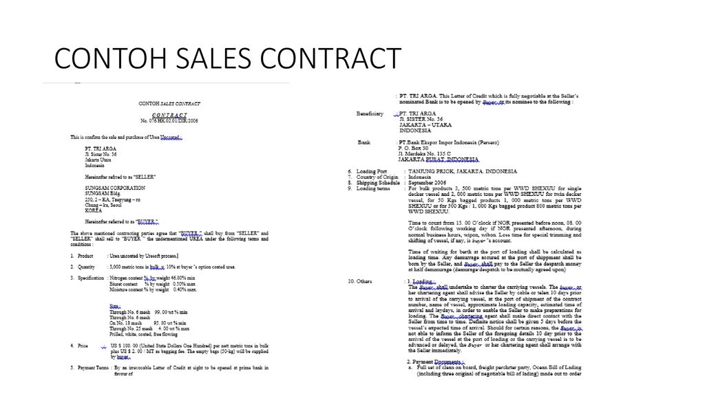 Detail Contoh Sales Contract Nomer 12