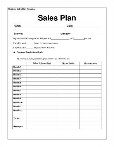 Detail Contoh Sales Plan Nomer 28