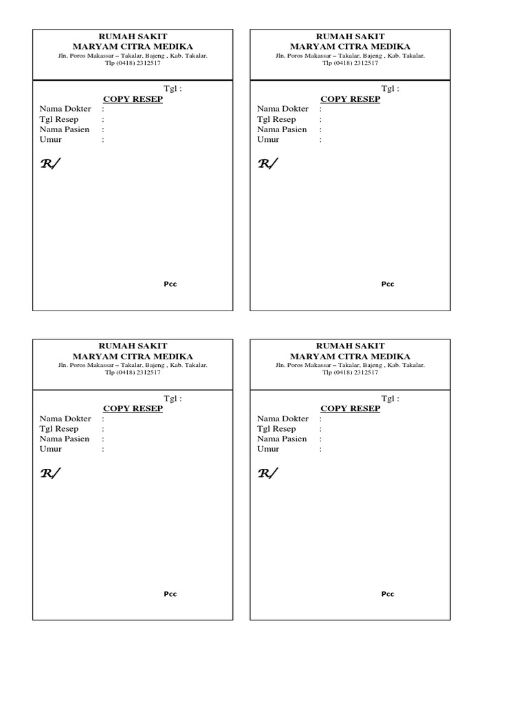 Detail Contoh Salinan Resep Nomer 9