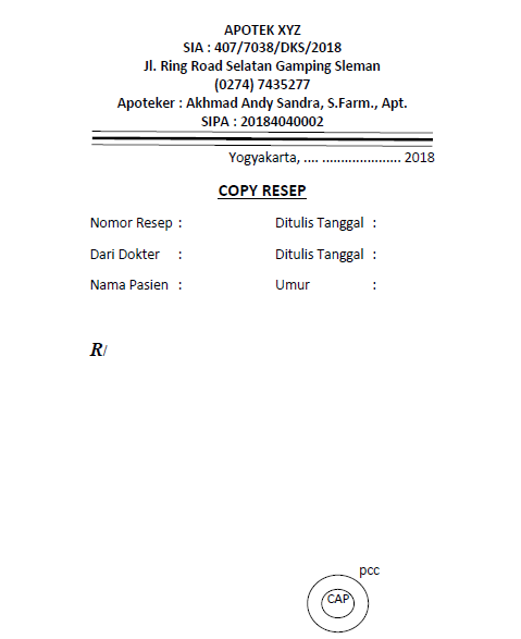 Detail Contoh Salinan Resep Nomer 28