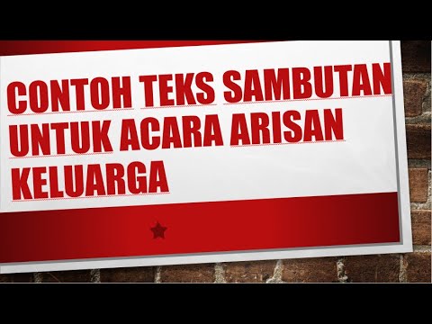 Detail Contoh Sambutan Keluarga Nomer 53