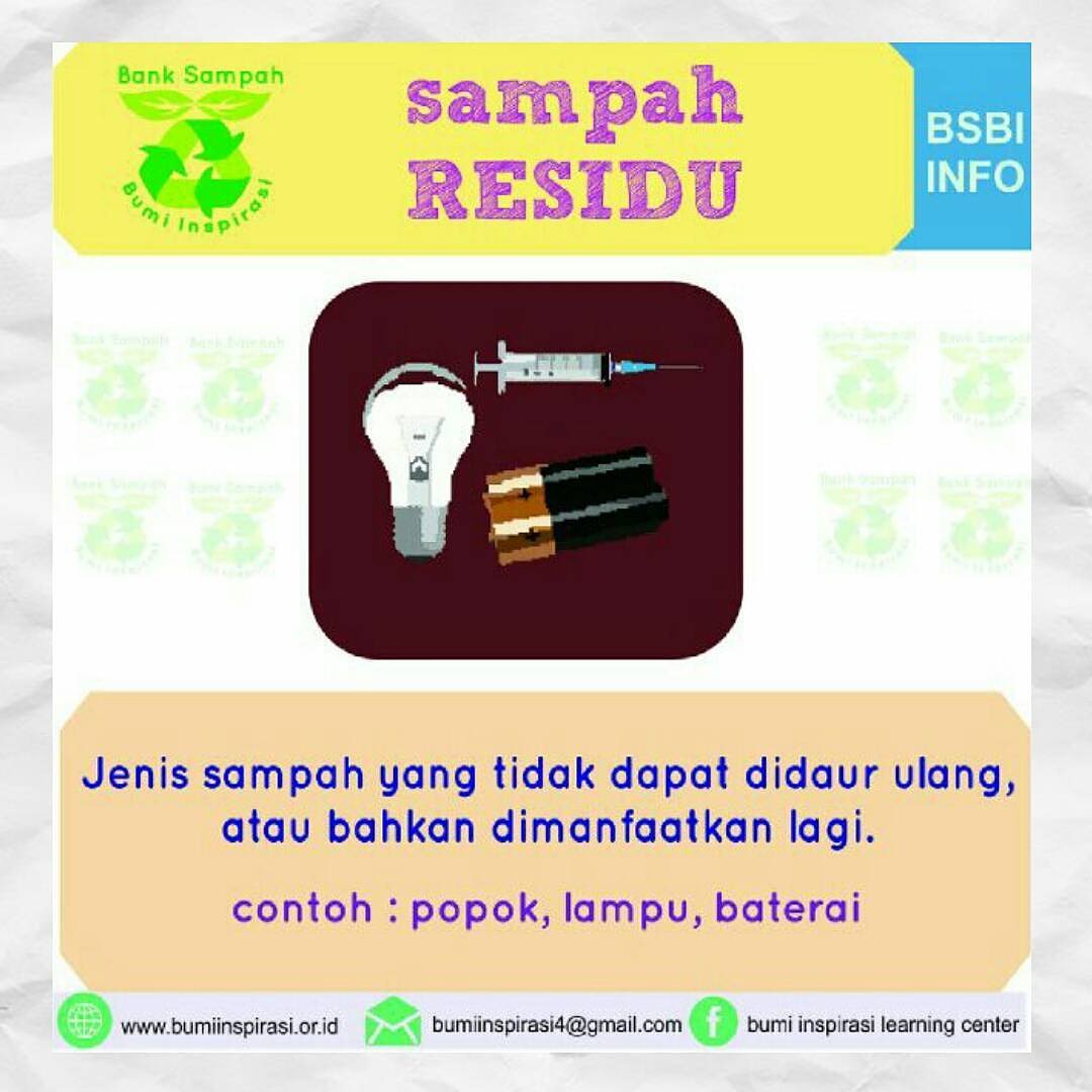 Detail Contoh Sampah Residu Nomer 3