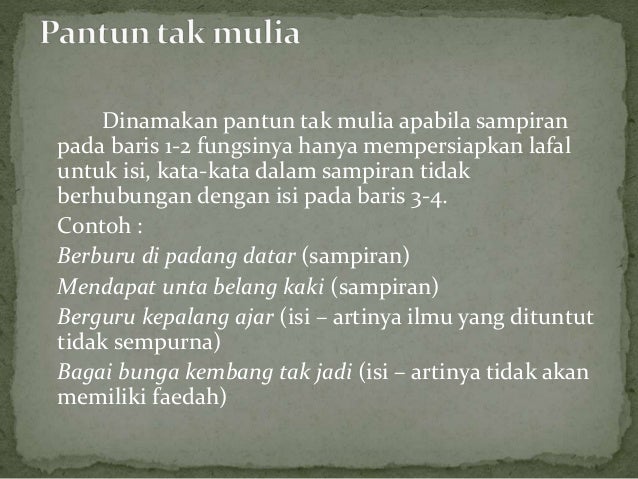 Detail Contoh Sampiran Pada Pantun Nomer 15