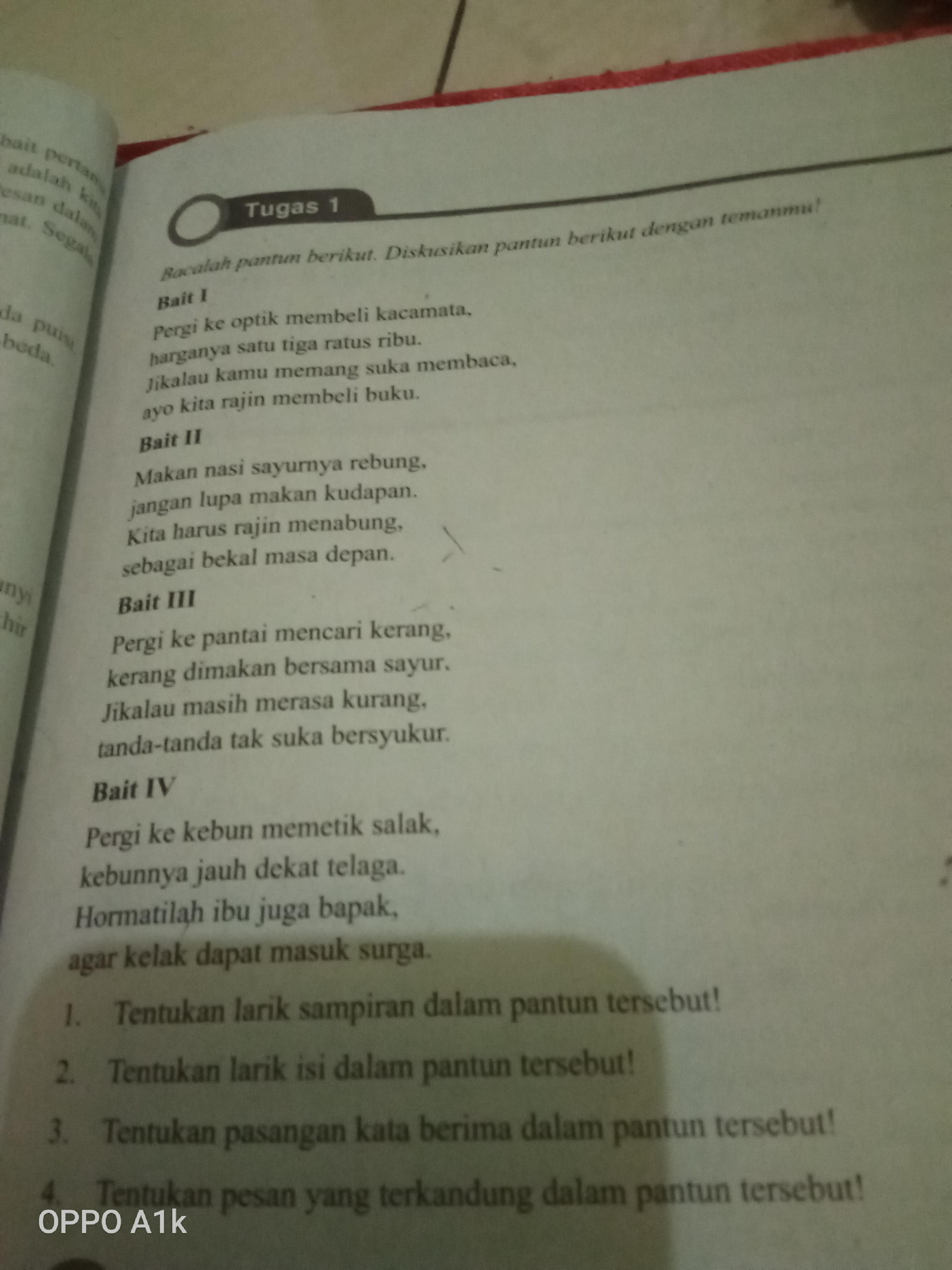 Detail Contoh Sampiran Pada Pantun Nomer 6