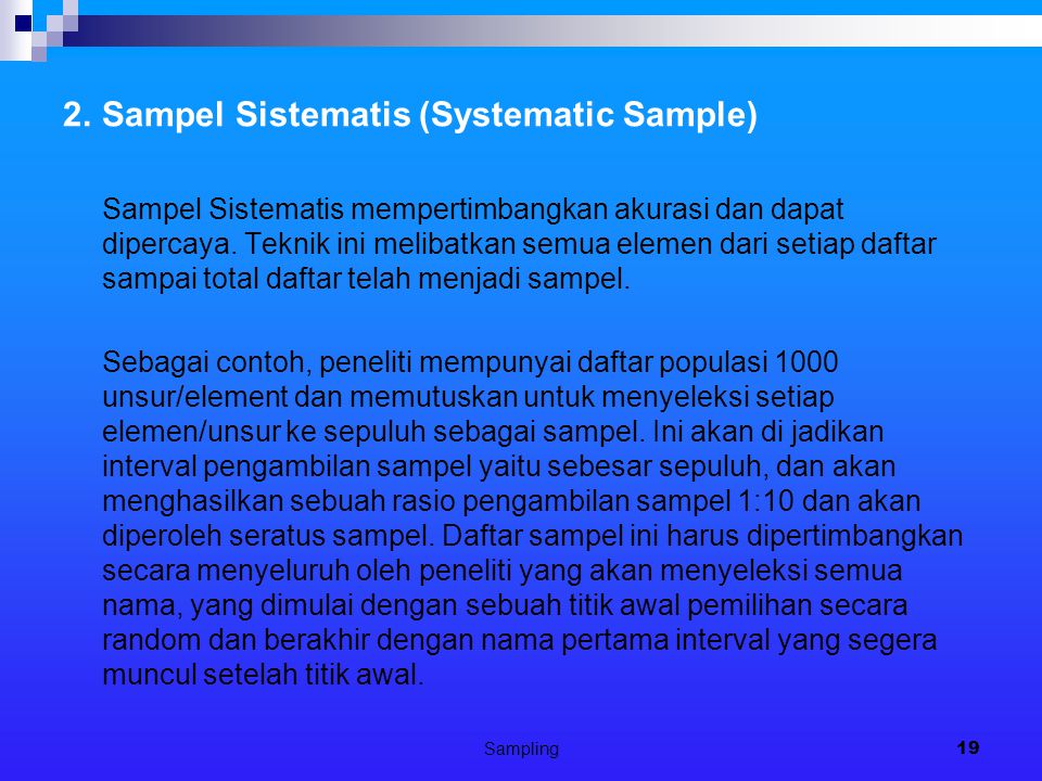 Detail Contoh Sampling Sistematis Nomer 12