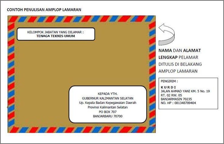 Detail Contoh Sampul Lamaran Kerja Nomer 18