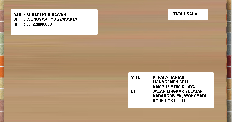 Detail Contoh Sampul Surat Lamaran Nomer 18