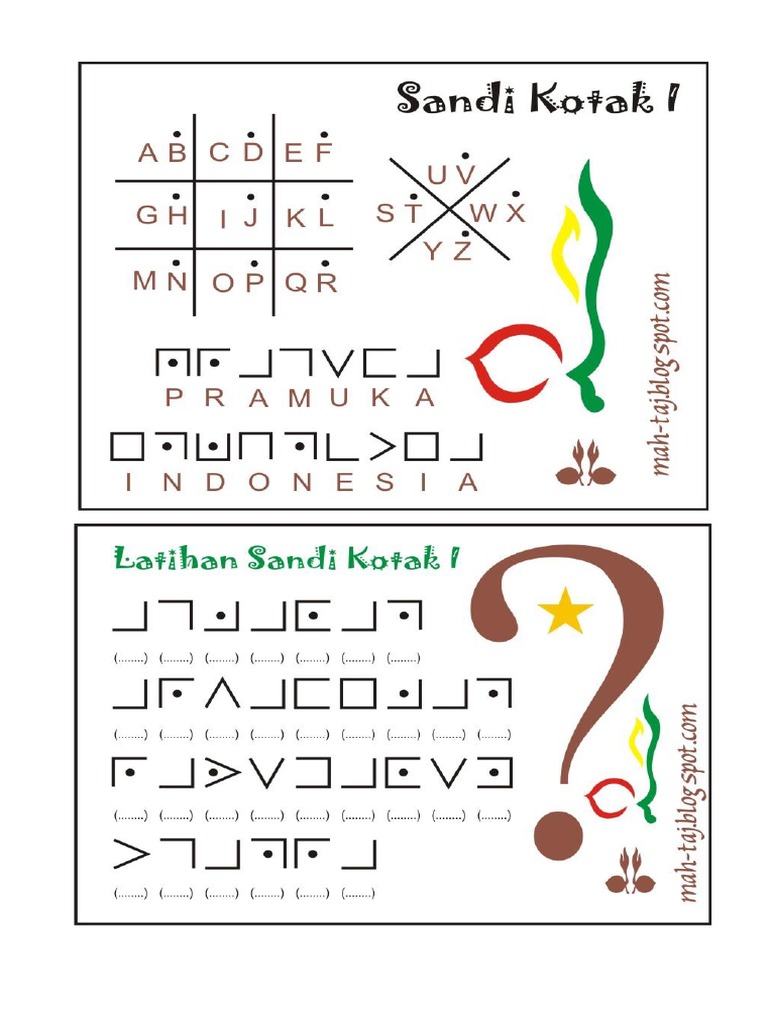 Detail Contoh Sandi Kotak Nomer 19