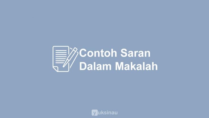 Detail Contoh Saran Makalah Nomer 48