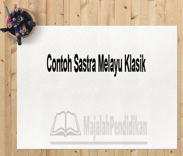 Detail Contoh Sastra Lama Nomer 43