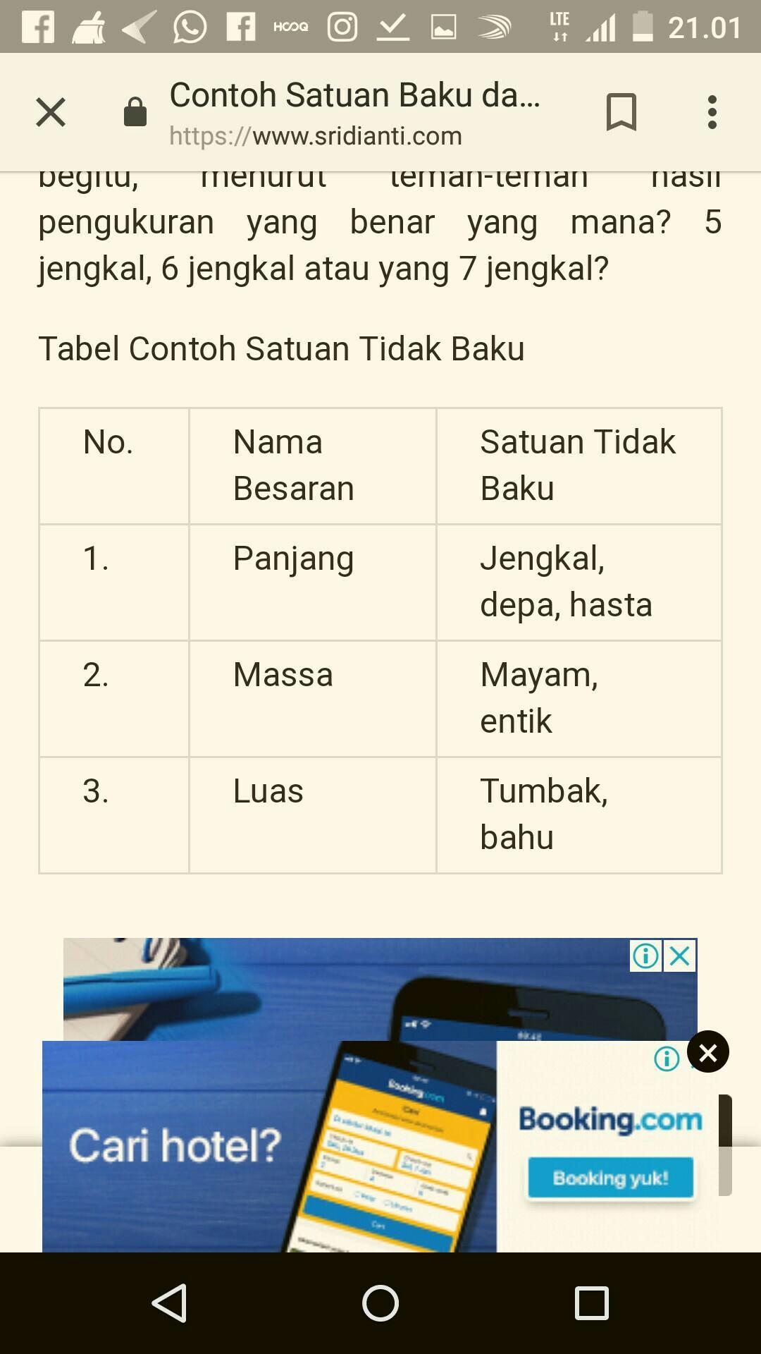 Detail Contoh Satuan Baku Dan Tidak Baku Nomer 11