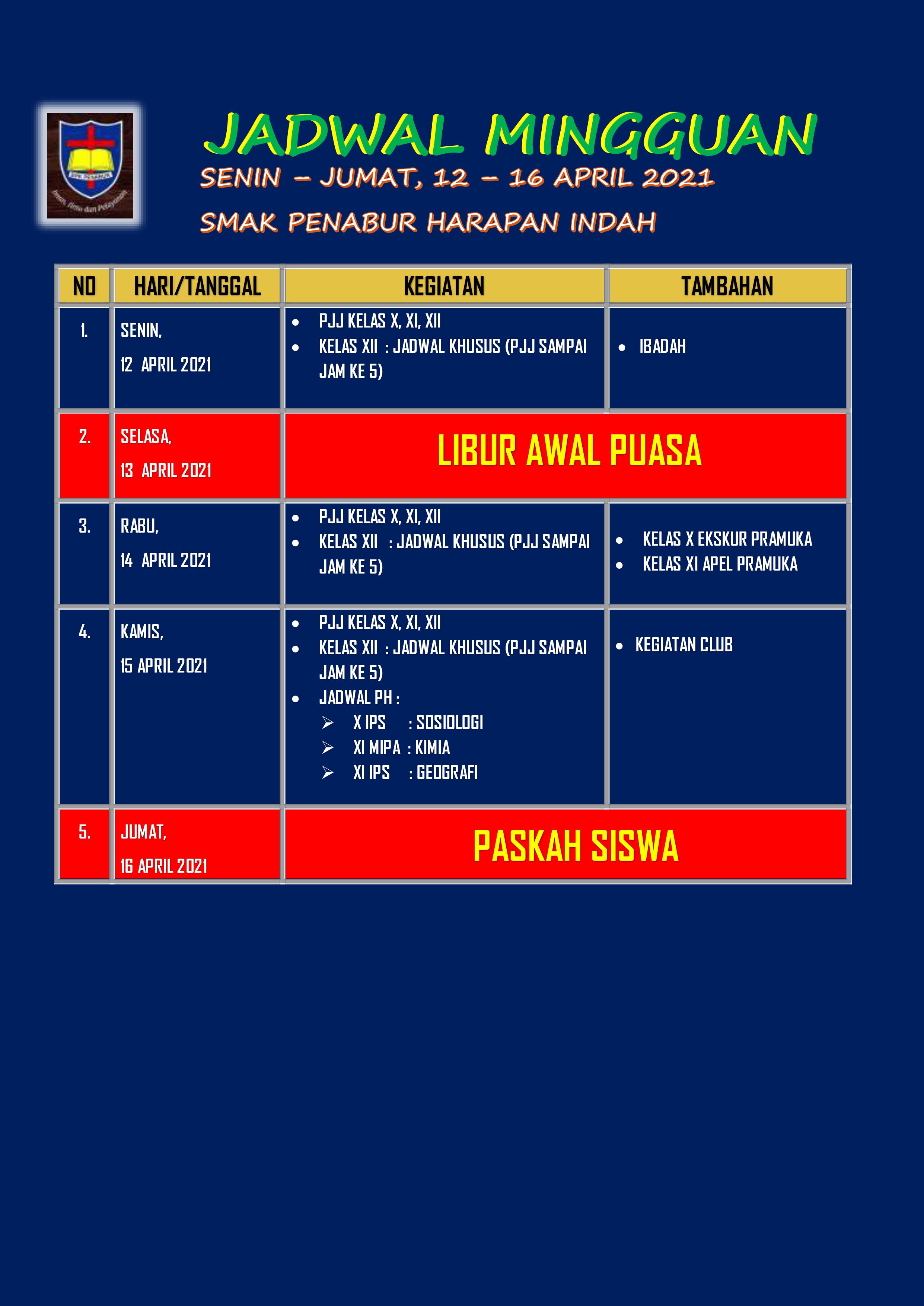 Detail Contoh Schedule Kegiatan Nomer 21