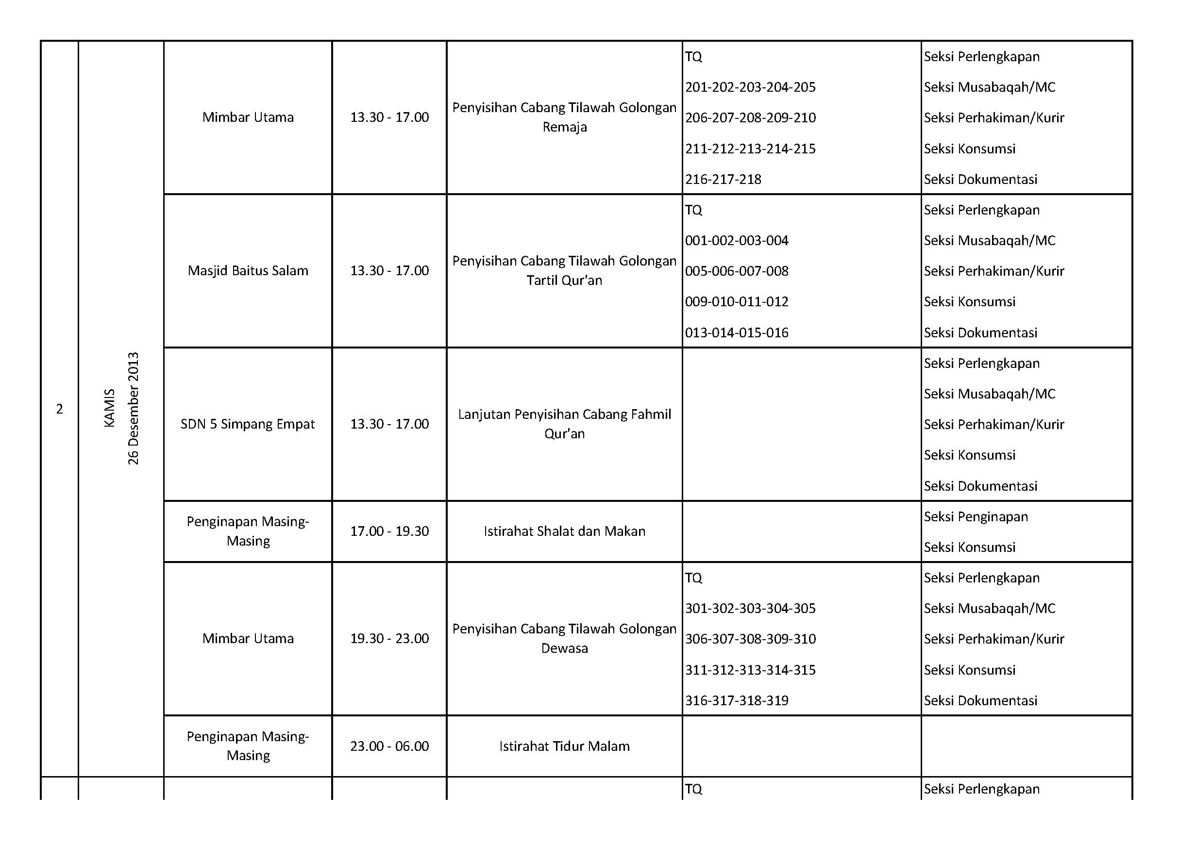 Detail Contoh Schedule Kegiatan Nomer 43