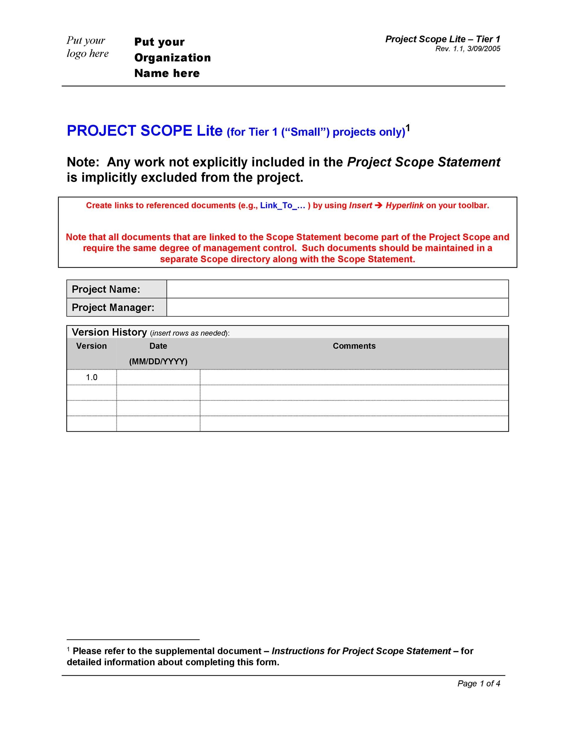 Detail Contoh Scope Of Work Nomer 42