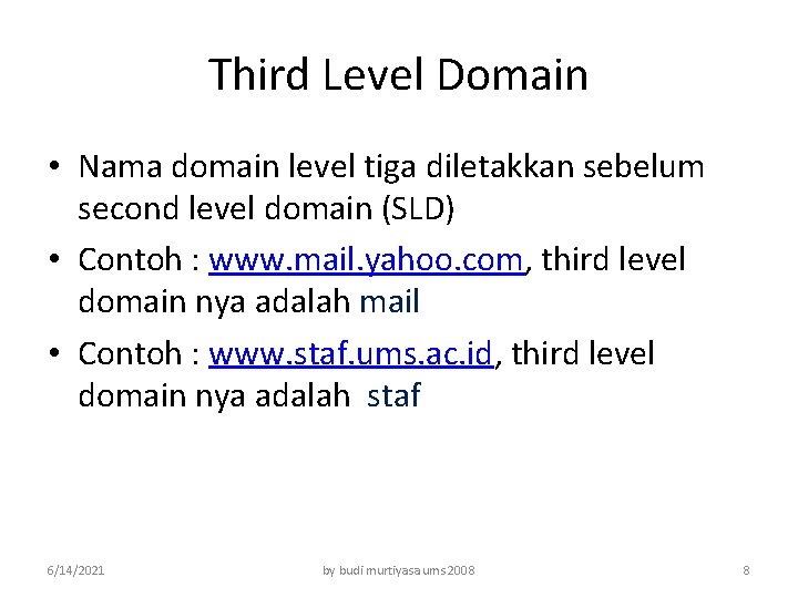 Detail Contoh Second Level Domain Nomer 8