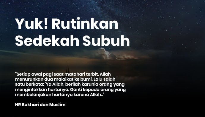 Detail Contoh Sedekah Subuh Nomer 14