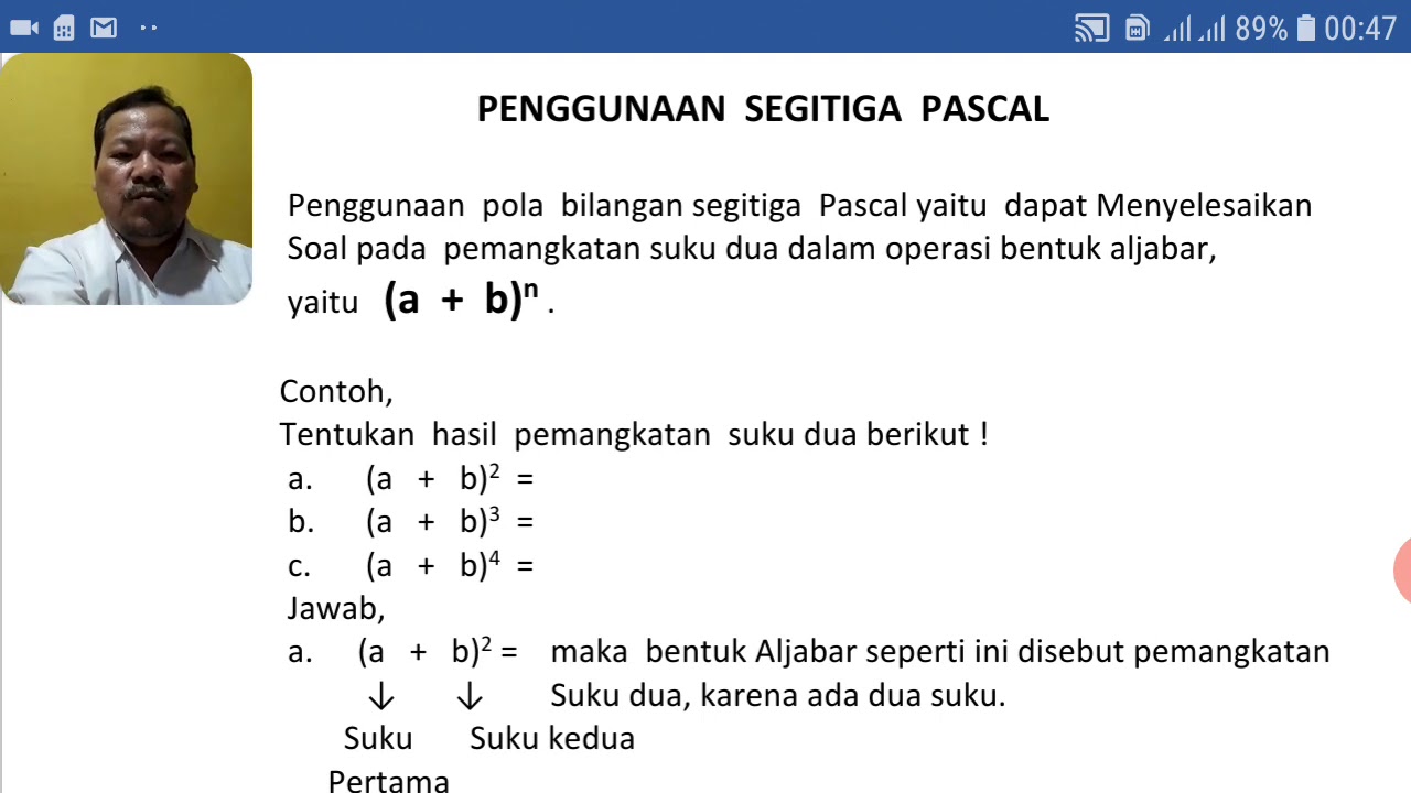 Detail Contoh Segitiga Pascal Nomer 34