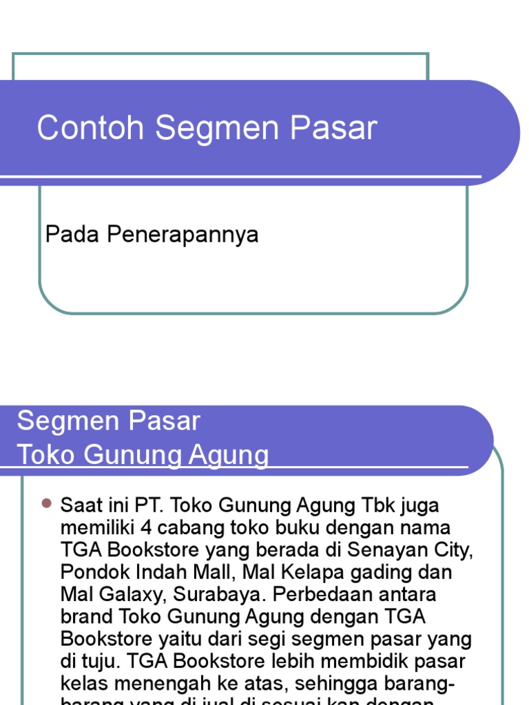 Detail Contoh Segmentasi Pasar Nomer 21