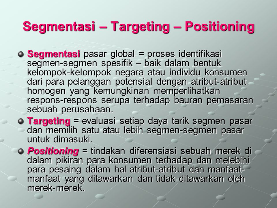 Detail Contoh Segmenting Targeting Positioning Nomer 12