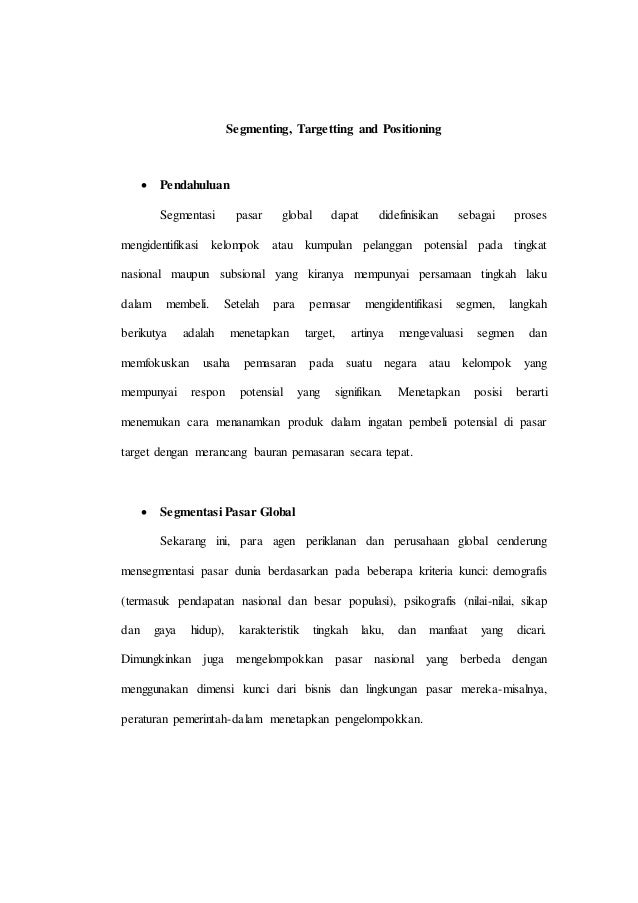 Detail Contoh Segmenting Targeting Positioning Nomer 40