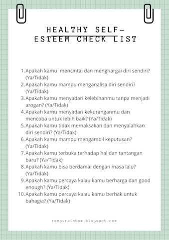 Detail Contoh Self Esteem Nomer 9