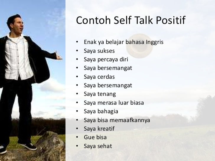 Detail Contoh Self Talk Positif Nomer 14