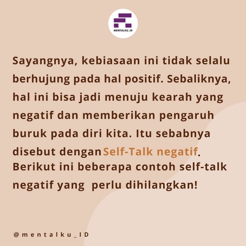 Detail Contoh Self Talk Positif Nomer 21