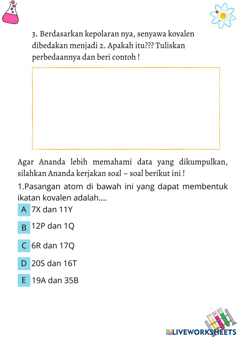 Detail Contoh Senyawa Ikatan Kovalen Nomer 46