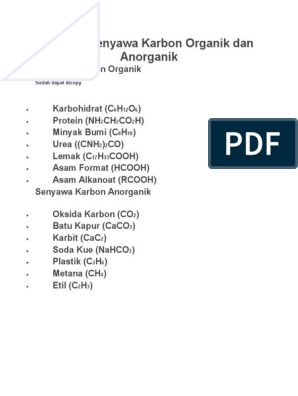 Detail Contoh Senyawa Karbon Anorganik Nomer 17