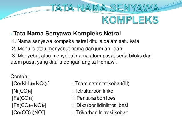 Contoh Senyawa Kompleks - KibrisPDR