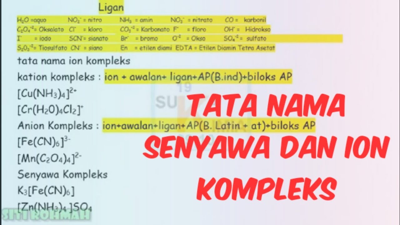 Detail Contoh Senyawa Kompleks Nomer 2