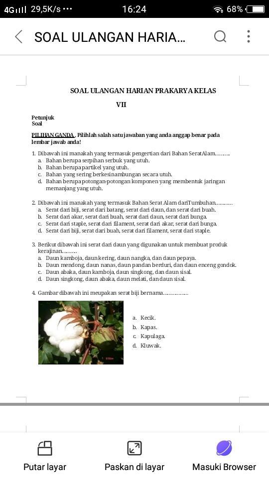 Detail Contoh Serat Biji Nomer 7