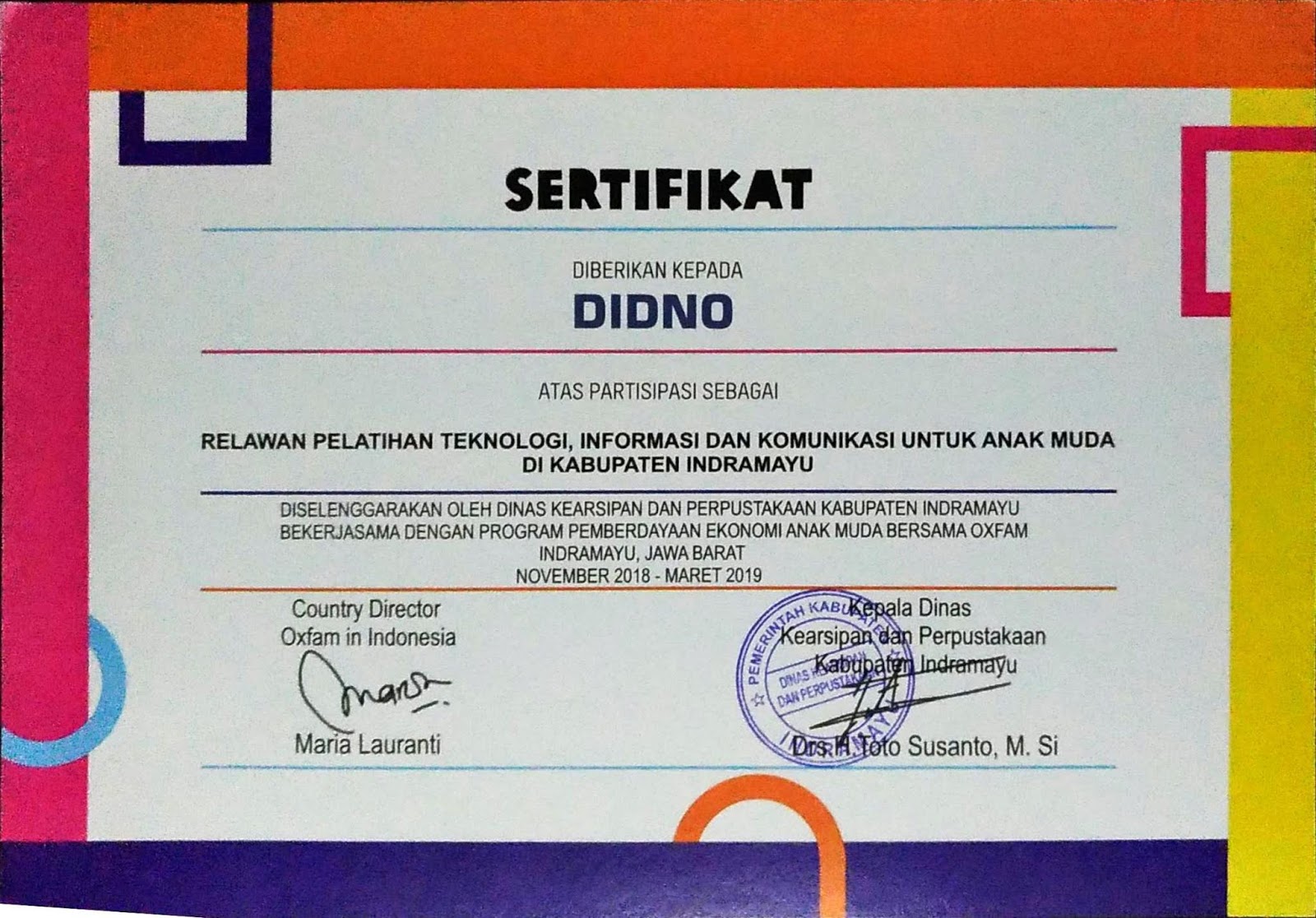 Detail Contoh Sertifikat Komputer Dari Sekolah Nomer 6