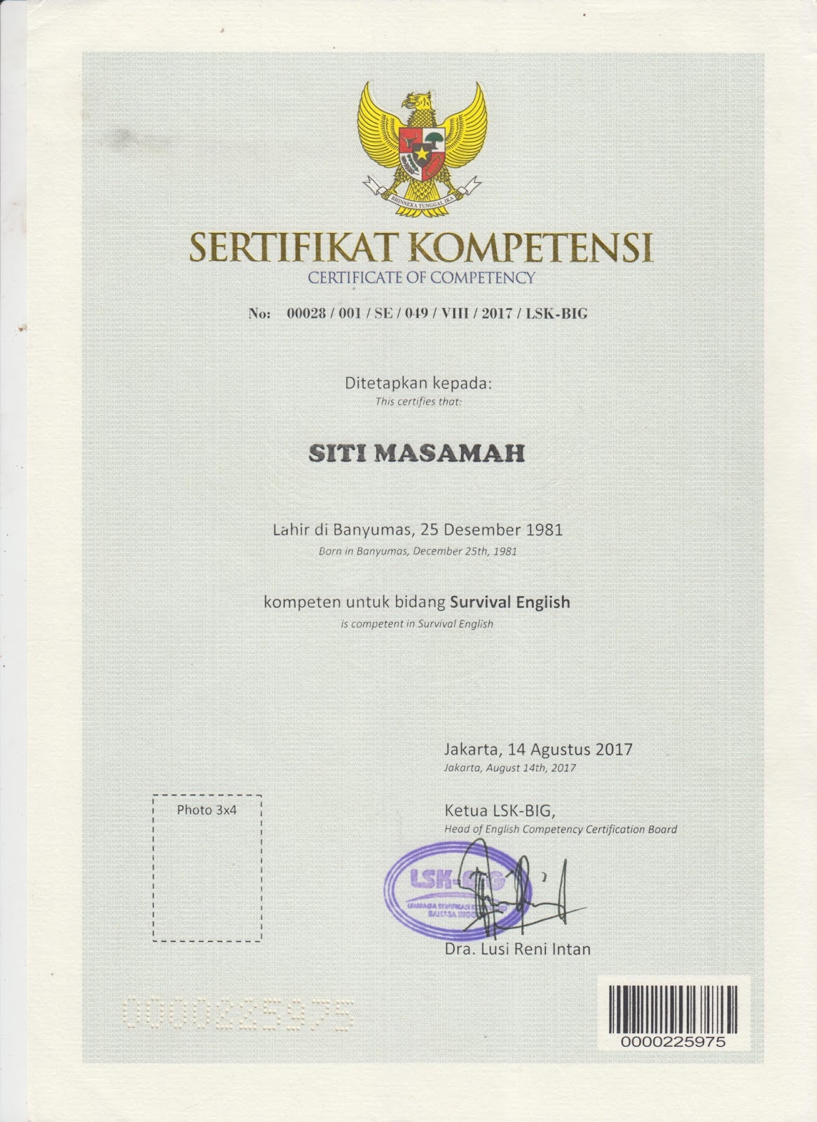 Detail Contoh Sertifikat Komputer Dari Sekolah Nomer 23