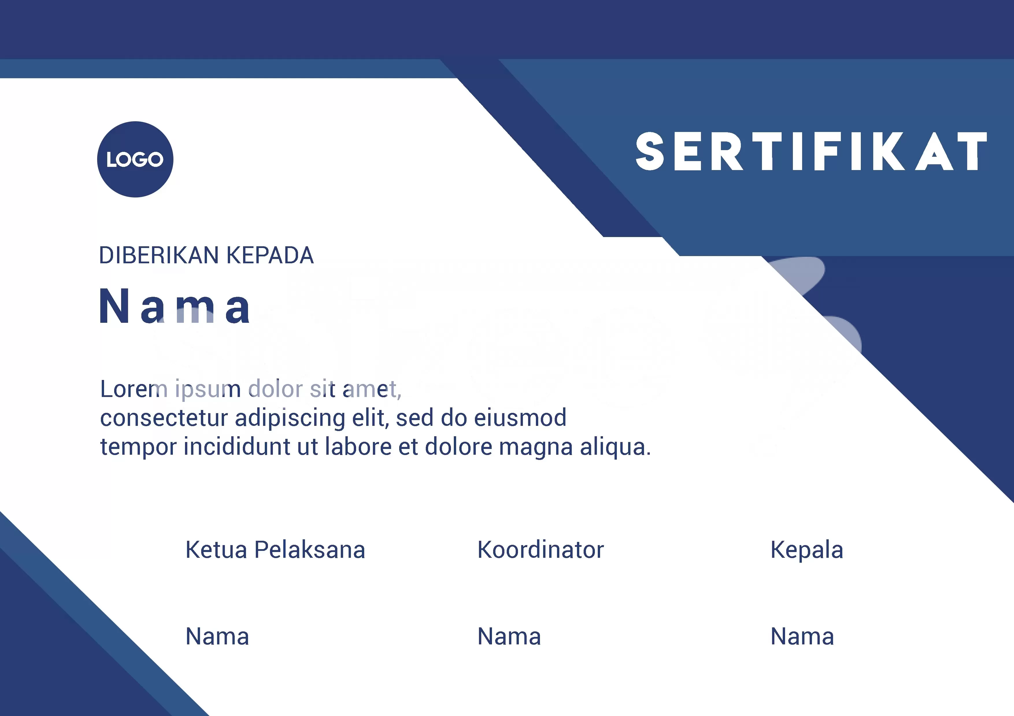 Detail Contoh Sertifikat Simple Nomer 54