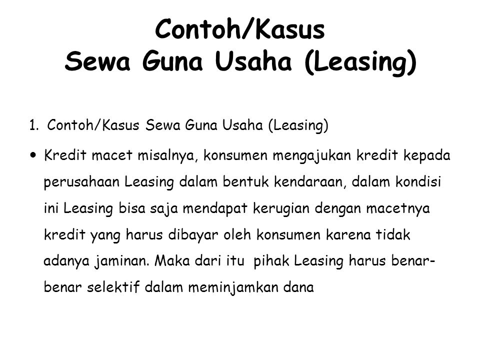 Detail Contoh Sewa Guna Usaha Nomer 6