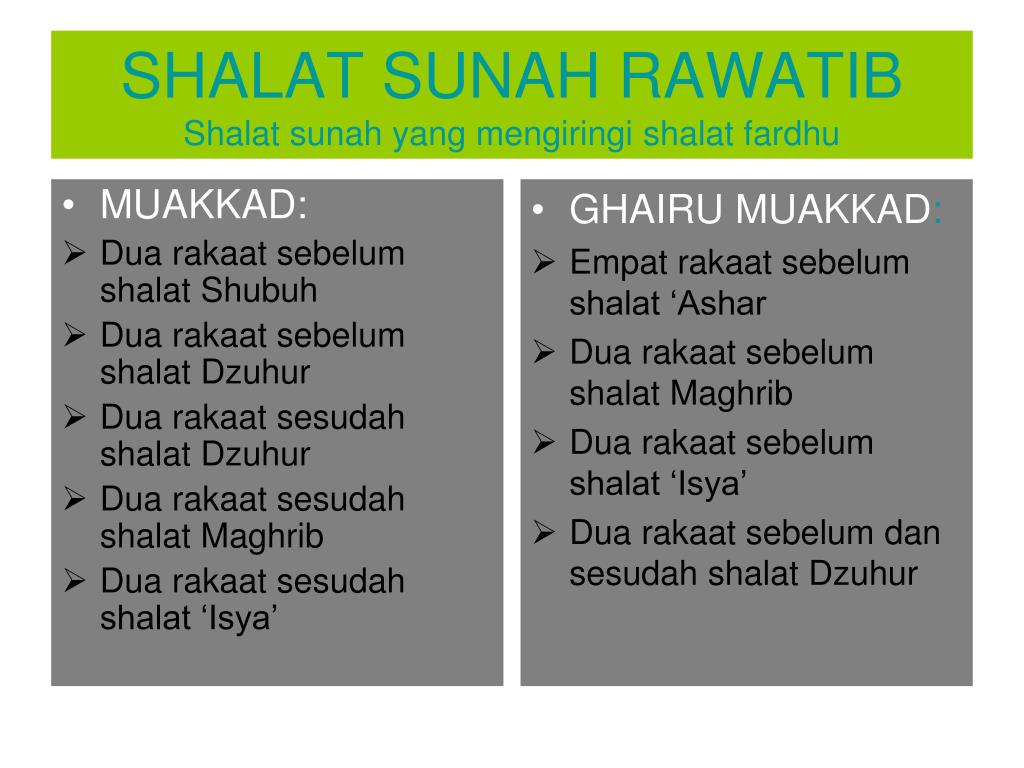 Detail Contoh Shalat Sunnah Berjamaah Nomer 46