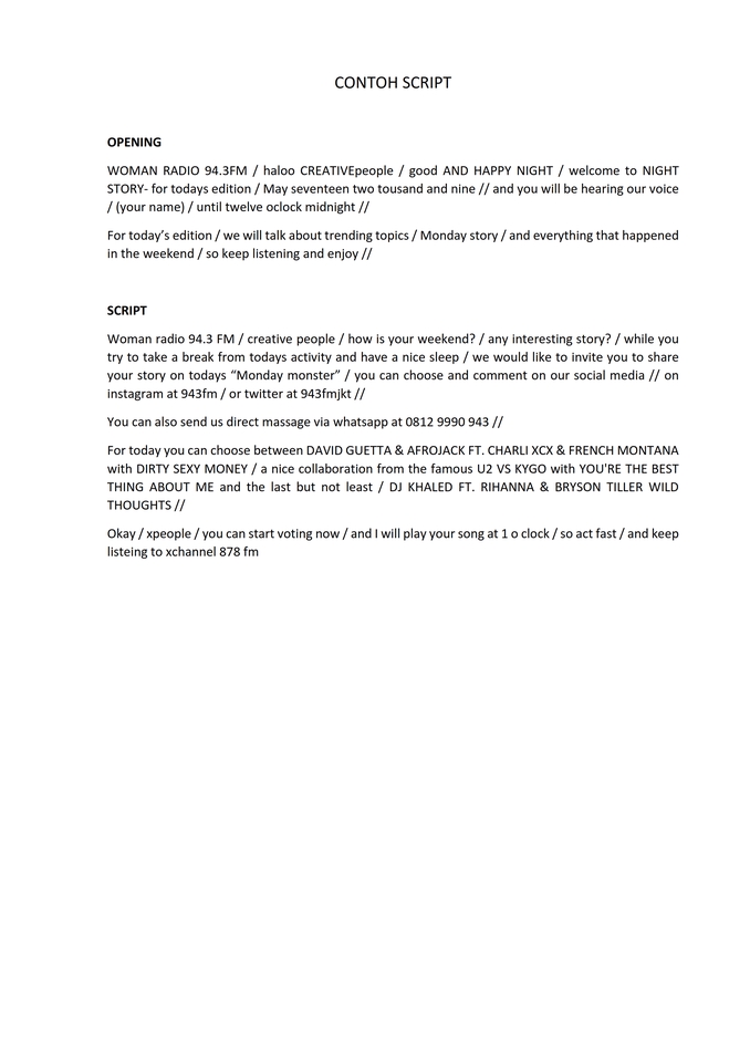 Detail Contoh Shooting Script Nomer 51