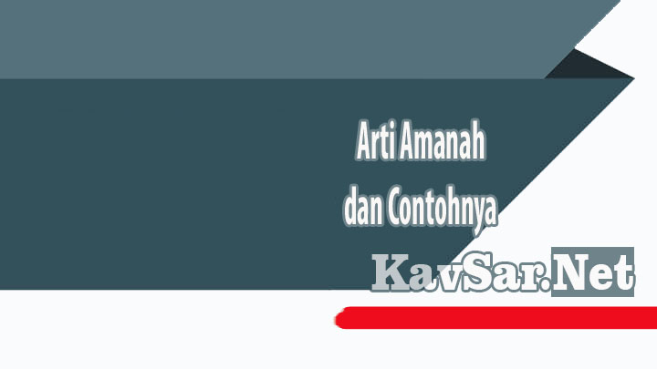 Detail Contoh Sifat Amanah Nomer 30