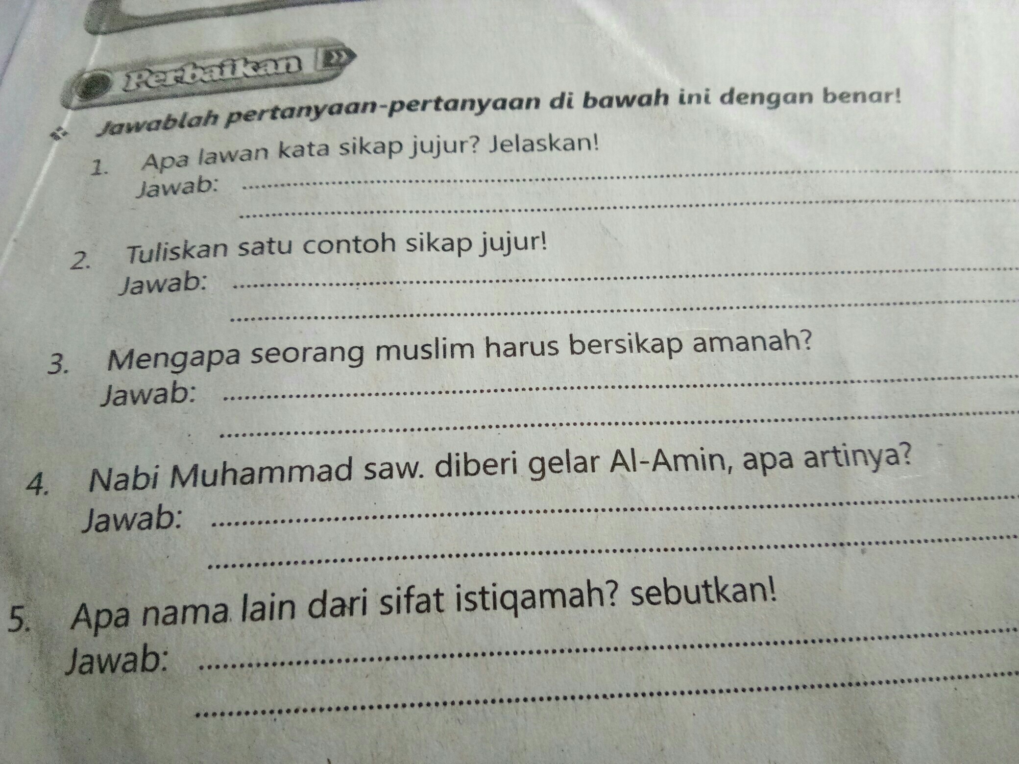 Detail Contoh Sifat Amanah Nomer 42