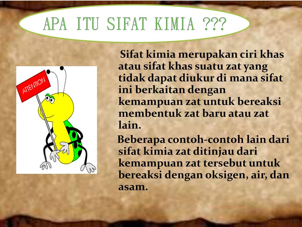 Detail Contoh Sifat Kimia Nomer 28