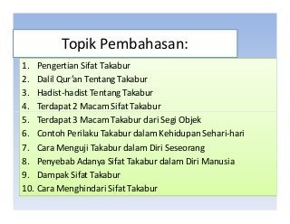 Detail Contoh Sifat Takabur Nomer 11