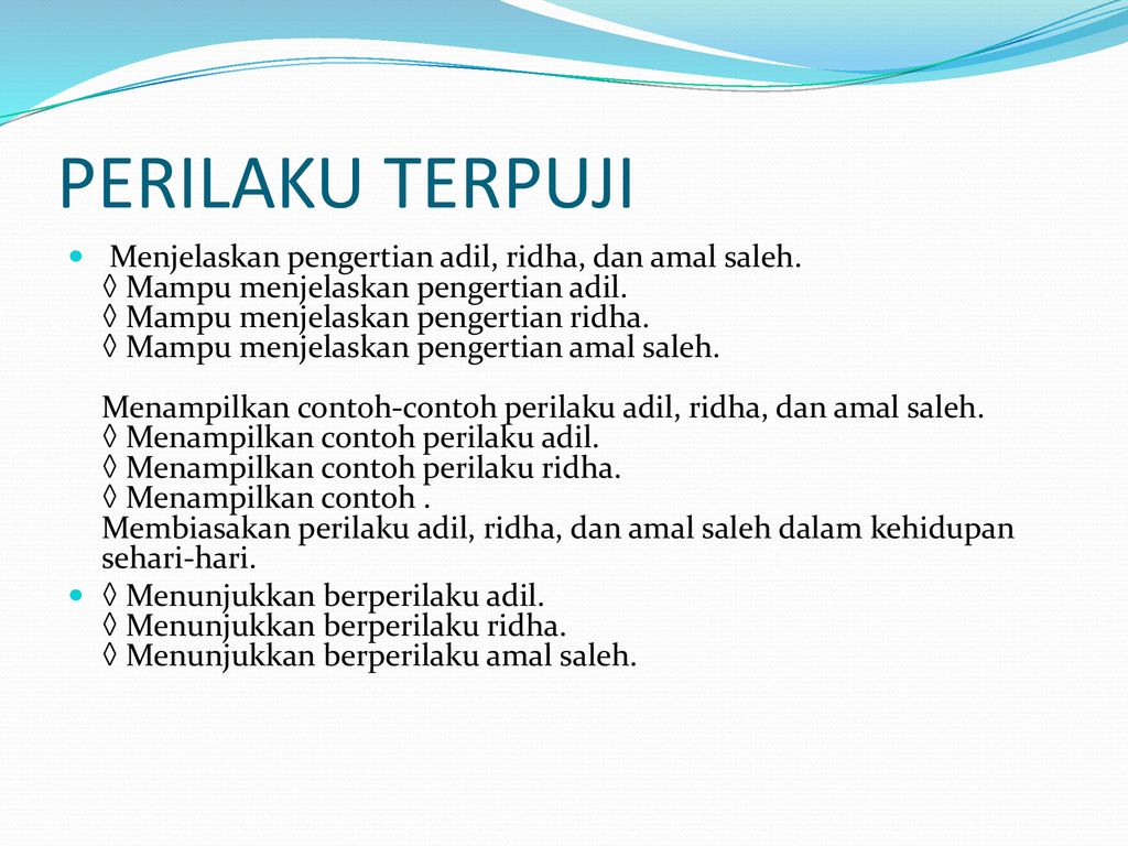 Detail Contoh Sifat Terpuji Nomer 12