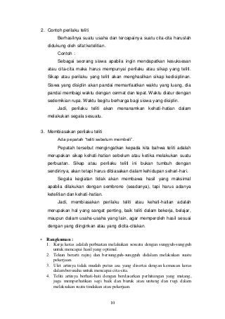 Detail Contoh Sikap Bekerja Keras Nomer 51