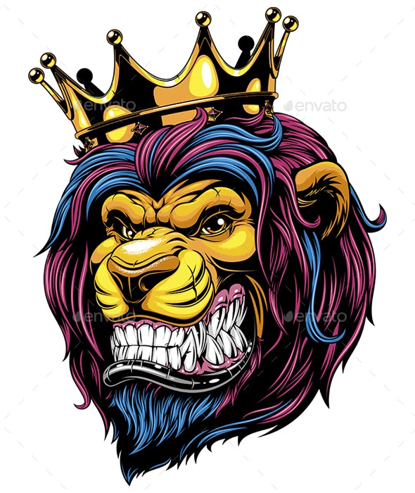 Detail Lion With Crown Nomer 11