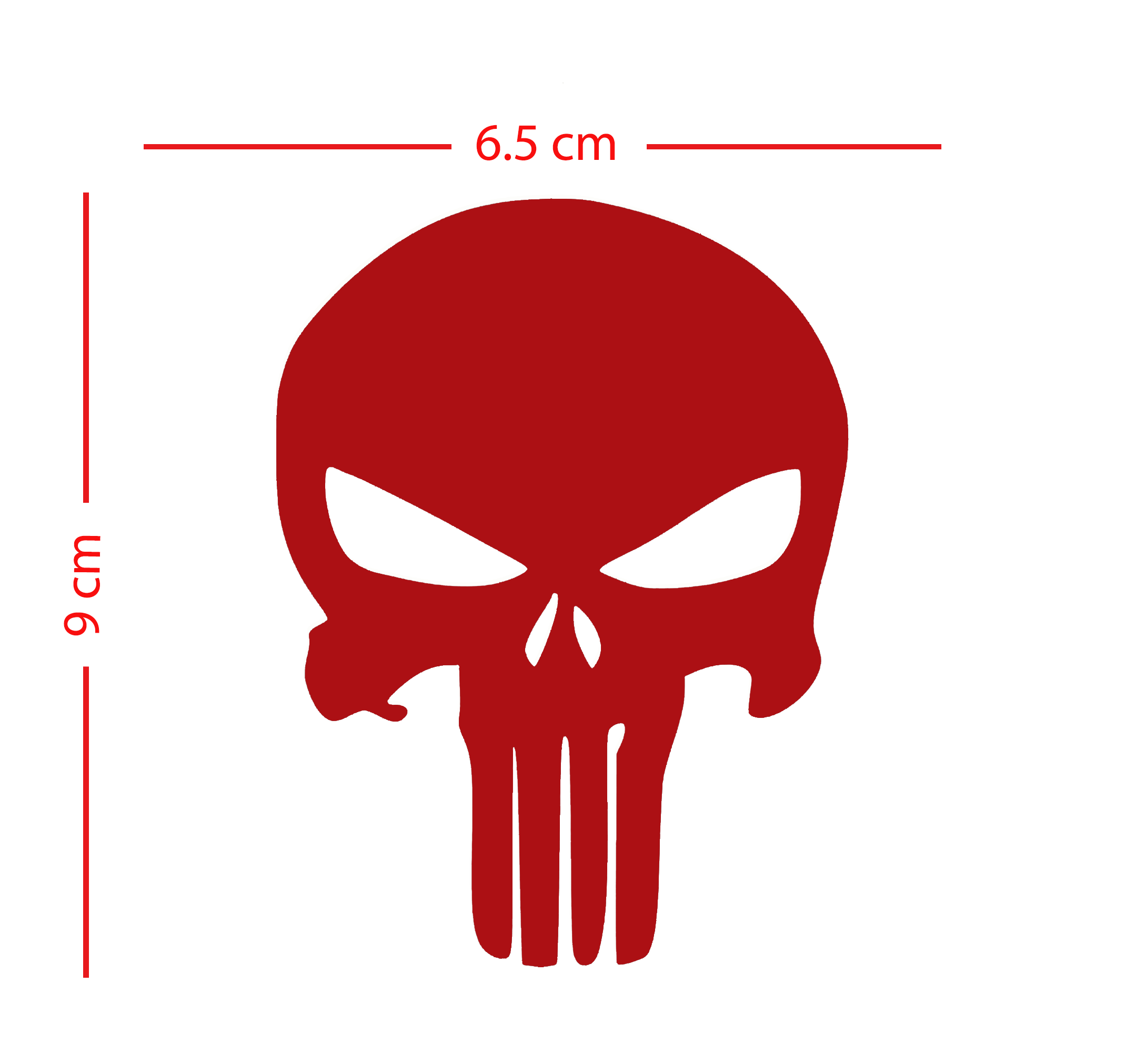 Detail Punisher Logo Aufkleber Nomer 21