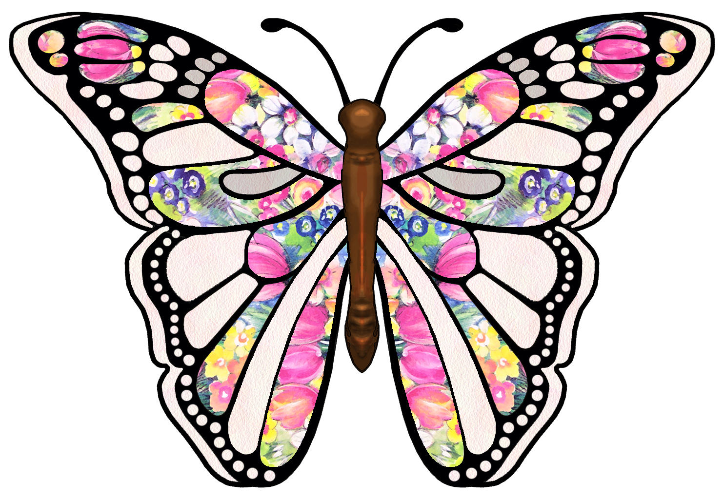 Detail Rosa Schmetterling Clipart Nomer 17
