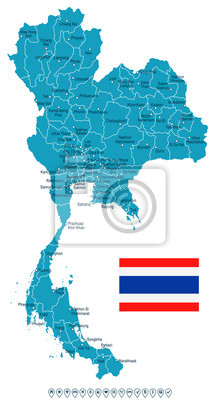 Thailand Auf Weltkarte - KibrisPDR